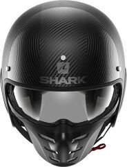 Shark / シャーク オープンフェイスヘルメット S-DRAK 2 カーボン SKIN カーボン シルバー ブラック/DSK | HE2715DSK