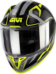 GIVI / ジビ 50.8 RACER, Matt Black / Titanium / Yellow, Size XL | H508FRCBY61