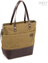 Unitgarage / ユニットガレージ Mojave Day Bag Canvas, Beige/Brown | U018-Beige-Brown