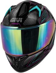 GIVI / ジビ Full face helmet 50.9 ENIGMA Black/Titanium/Pink, Size 60/L | H509FNGBP60