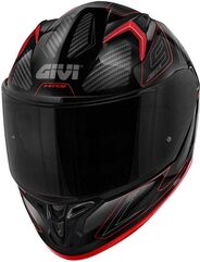 GIVI / ジビ Full face helmet 50.9 ENIGMA Black/Titanium/Red, Size 63/XXL | H509FNGBR63