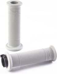 TRIUMPH / トライアンフハンドルバーグリップ - ダイヤモンドローレット - グレー - 22mm | A2041477