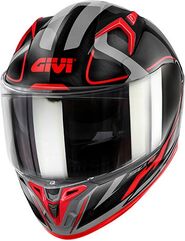GIVI / ジビ 50.8 RACER, Matt Black / Titanium / Red, Size XL | H508FRCBR61