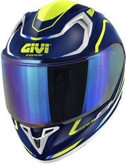 GIVI / ジビ Full face helmet 50.8 MACH1 White/Yellow, Size 58/M | H508FMHLY58