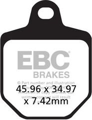 EBCブレーキ UK製ケブラー オーガニックFAシリーズ ブレーキパッド フロント左側用 | FA433/4