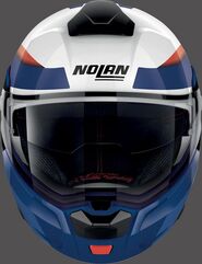 Nolan / ノーラン フリップアップ ヘルメット N90-3 REFLECTOR N-COM, METAL WHITE, Size L | N930005370381