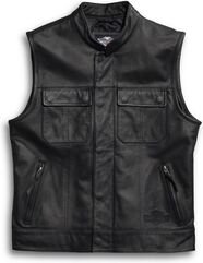 Harley-Davidson Foster Leather Vest, Black | 98090-15VM