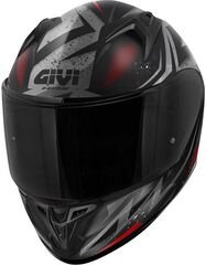 GIVI / ジビ Full face helmet 50.7 REBEL Matte Black/Red, Size 54/XS | H507FRBBR54