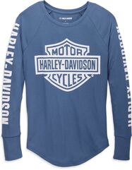 Harley-Davidson Tee-Knit, Gray Blue | 96237-23VW