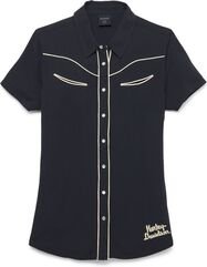 Harley-Davidson Shirt-Woven, Black Beauty 2 | 96659-22VW