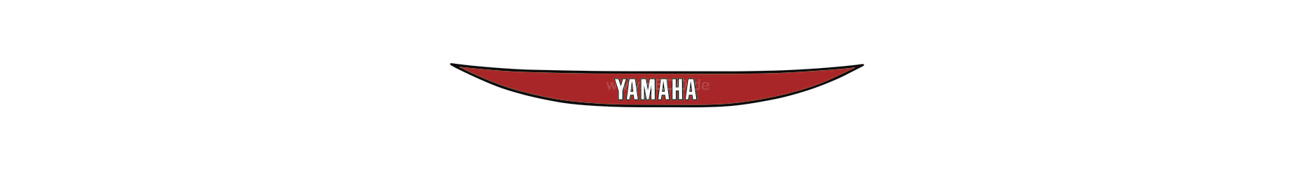 Kedo Rear Fairing Decal Red / White / Black (Replica) | 29550