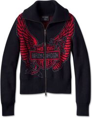 Harley-Davidson Sweater-Knit, Black Beauty | 96250-24VW