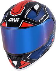 GIVI / ジビ 50.6 SPORT DEEP FULL-FACE HELMET, Blue / red, Size XS | H506FEPLR54