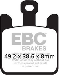 EBCブレーキ USA製 ダブルHシリーズ シンタリング ブレーキパッド フロント左側用 | FA369/4HH