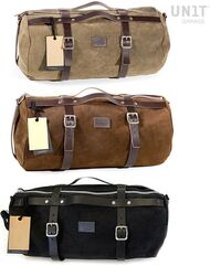 Unitgarage / ユニットガレージ Duffle Bag Kalahari 25L Split Leather, MossGrey | U013-MossGrey