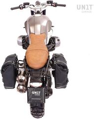 Unitgarage / ユニットガレージ Two Side Panniers Canvas + Double Subframe NineT, Black/Black | 2xU001+1626+A2_Black-Black