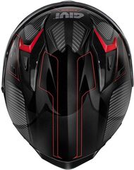 GIVI / ジビ Full face helmet 50.9 ENIGMA Black/Titanium/Red, Size 63/XXL | H509FNGBR63