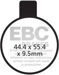 EBCブレーキ UK製ケブラー オーガニックFAシリーズ ブレーキパッド フロント左側用 | FA027