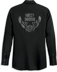 Harley-Davidson Iron Bond Tunic Shirt For Women, Black Beauty | 96474-23VW