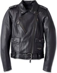 Harley-Davidson Women'S 120Th Anniversary Cycle Queen Leather Biker Jacket, Black | 97026-23EW