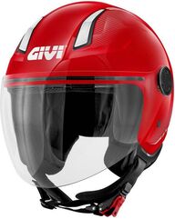 GIVI / ジビ Jet helmet 11.7 SOLID COLOR Matte Red, Size 55/S | H117BR30055