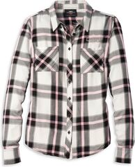 Harley-Davidson Script Font Plaid Shirt For Women, Plaid | 96125-22VW