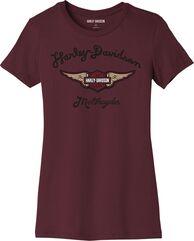 Harley-Davidson Tee-Knit, Tawny Port | 96433-23VW