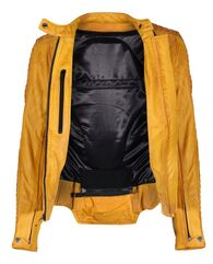 Motogirl Valerie Yellow Leather Jacket | VLJ-YEL