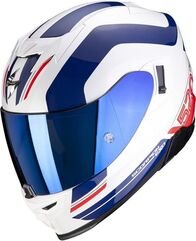 Scorpion / スコーピオン Exo フルフェイスヘルメット 520 Air Lemans ホワイトブルー | 72-349-236