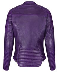 Motogirl Valerie Purple Leather Jacket | VLJ-PRP