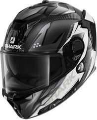 Shark / シャーク フルフェイスヘルメット SPARTAN GT カーボン URIKAN カーボン アンスラサイト ホワイト/DAW | HE7012DAW