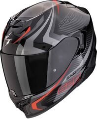 スコーピオン フルフェイスヘルメット Exo 520 Evo Air Terra ブラックシルバーレッド | 172-449-163