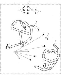 TRIUMPH / トライアンフ Engine Dresser Bar Centre | T9780094