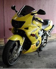 Powerbronze / パワーブロンズ ヘッドライト  プロテクター HONDA VTR1000 FIRESTORM イエロー | 440-H110-006