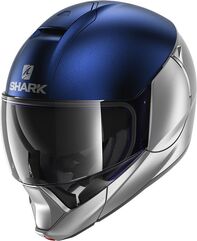 Shark / シャーク モジュラーヘルメット EVOJET DUAL BLANK Mat シルバー ブルー シルバー/SBS | HE8806SBS