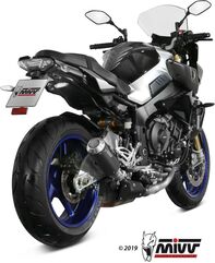 MIVV / ミヴ SPORT M3 SLIP-ON Muffler BLACK STAINLESS STEEL for YAMAHA MT-10 2016 ECE approved (Euro4) | Y.057.LM3B