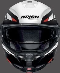 Nolan / ノーラン フリップアップ ヘルメット N100-5 P MILESTONE N, White Red