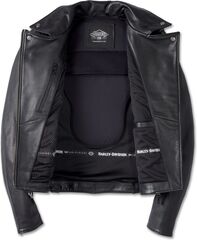 Harley-Davidson Women'S 120Th Anniversary Cycle Queen Leather Biker Jacket, Black | 97026-23EW