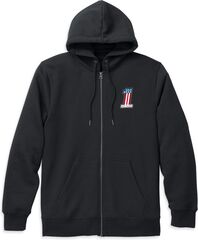Harley-Davidson Men´S #1 Race Graphic Zip Front Hoodie, Black | 99120-22VM
