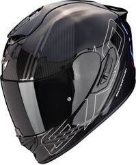 スコーピオン フルフェイスヘルメット Exo 1400 Evo 2 カーボンエア レイカ ブラック-シルバー-ブルー | 140-432-322