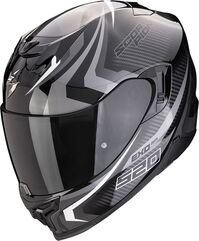 スコーピオン フルフェイスヘルメット Exo 520 Evo Air Terra ブラック-シルバー-ホワイト | 172-449-332