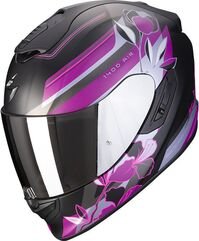 Scorpion / スコーピオン Exo フルフェイスヘルメット 1400 Air Gaia ブラックピンク | 14-389-179