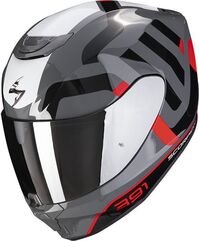 Scorpion / スコーピオン Exo 391 Arok Helmet Grey Red Black XS | 139-417-313-02
