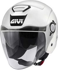 GIVI / ジビ Jet helmet 12.5 SOLID COLOR White, Size 58/M | H125BB91058