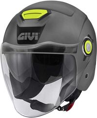 GIVI / ジビ Jet helmet 12.5 SOLID COLOR Grey, Size 56/S | H125BG76756