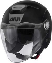 GIVI / ジビ Jet helmet 12.5 SOLID COLOR Opaque Black, Size 54/XS | H125BN90054