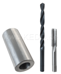 Kedo Repair Kit for Rear Upper Shock Absorber Seat incl Drilling template, HSS drill bits, drill M8 Tap | 60684