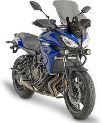 GIVI / ジビ Windscreen for Yamaha Tracer 700 16-19 color clear, dim. HxW 56x41 cm, 17 cm higher than oe, fits oe headlight fairing | D2130ST