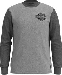 Harley-Davidson Men'S Bar & Shield Colorblock Tee, Colorblock-Design-Heather Grey | 96080-23VM