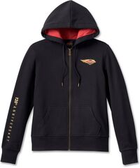 Harley-Davidson Women'S 120Th Anniversary Special Zip Front Hoodie, Black Beauty | 96665-23VW